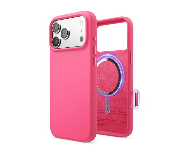 Elago Magsafe Silicon Case do iPhone 17 PRO Max Ice Pink ES17MSSC69PRO-IRED - 1360540 - zdjęcie